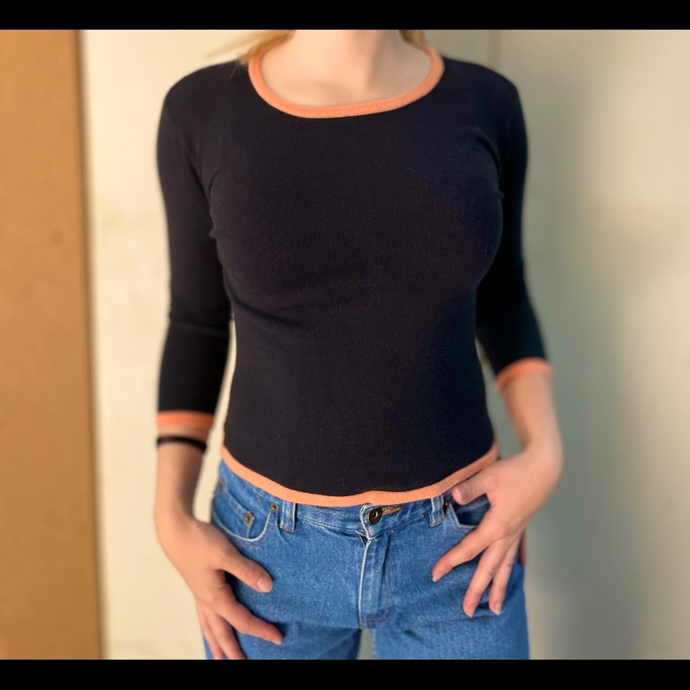 Vintage orange stripped shirt!